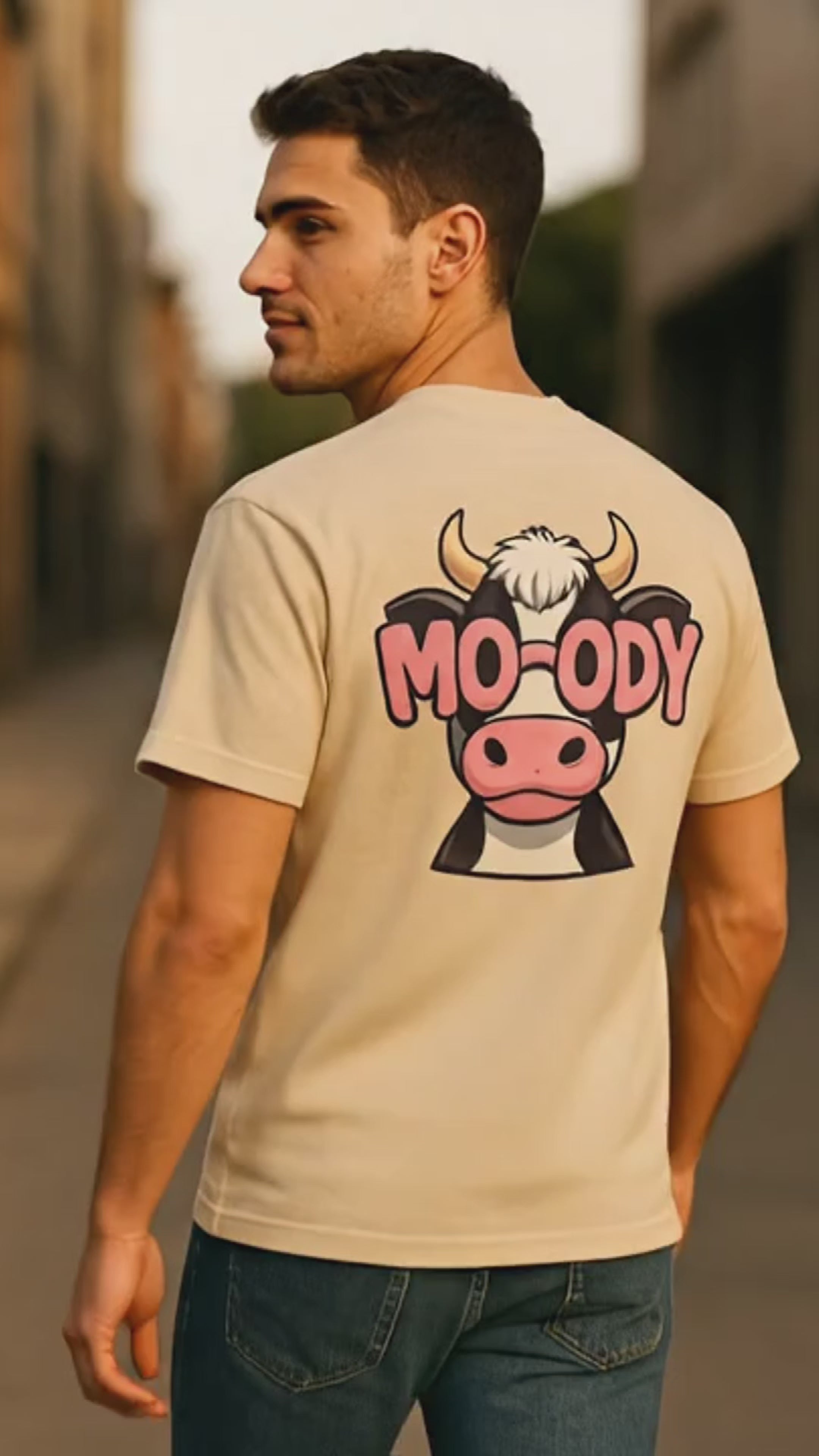 "Moo-dy" Pun Graphic Tee, The Moody Moo Tee