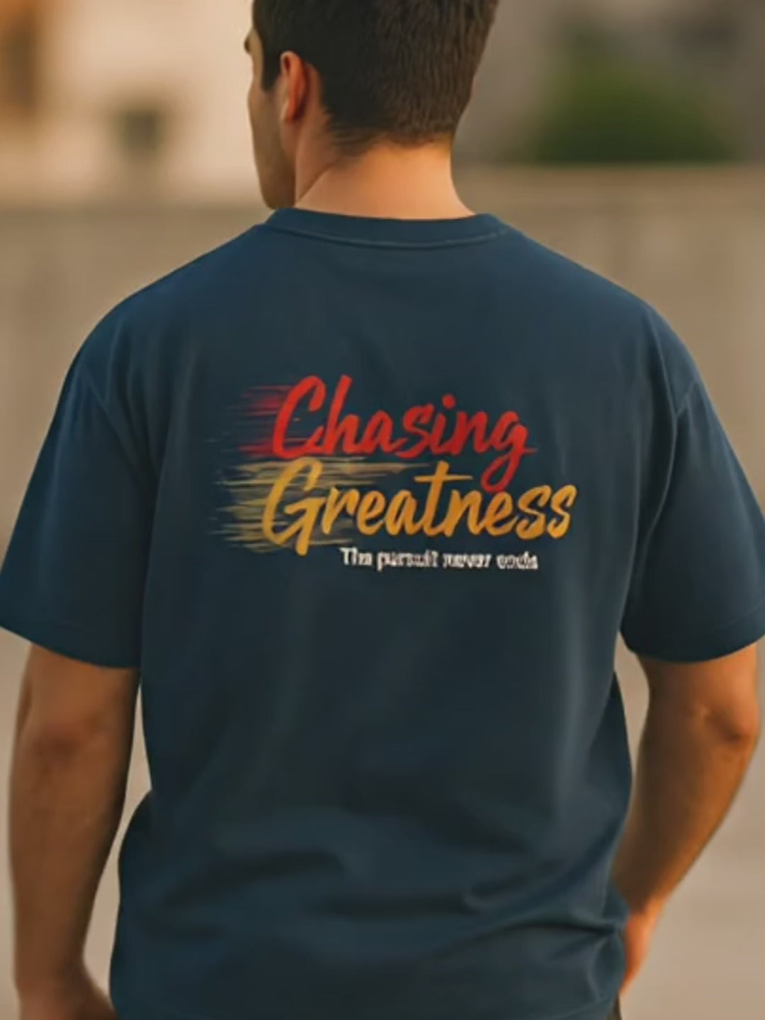 "Chasing Greatness" Graphic Tee, The Ambition Brushstroke Tee