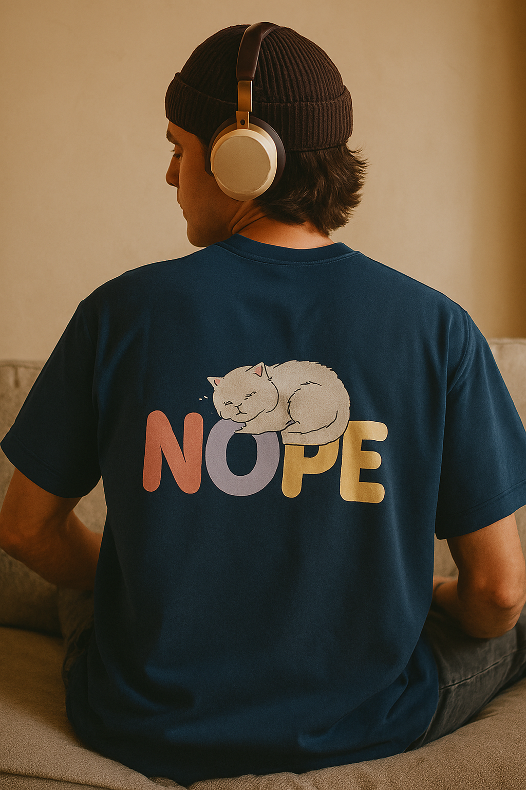 Cozy Cat Mood Tee, Not Today Graphic Tee