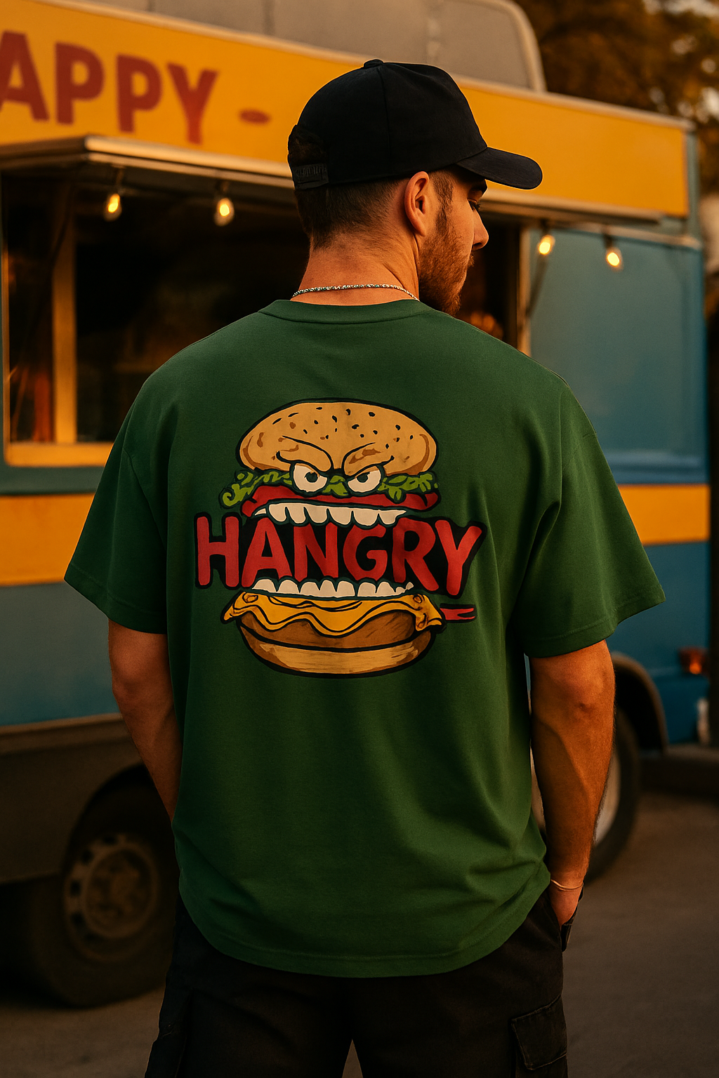 Monster Burger Graphic Tee, Feeling Hangry Tee