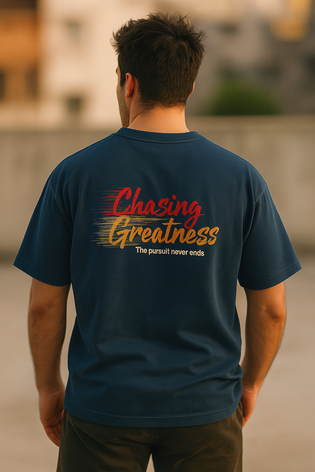"Chasing Greatness" Graphic Tee, The Ambition Brushstroke Tee