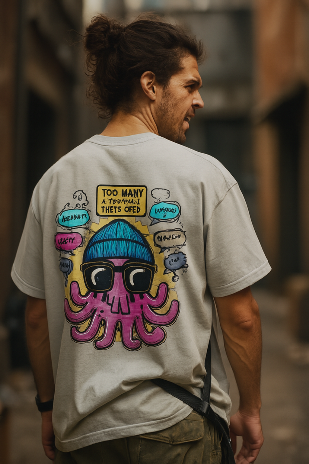 The Multitasking Octopus Oversized Tee